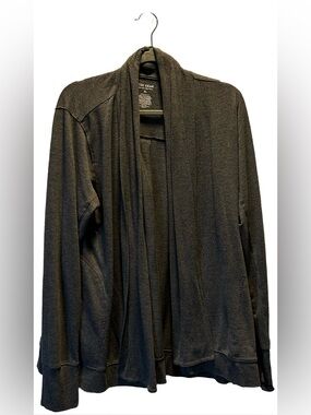 Tek Gear Charcoal Open Front Ribbed Cardigan